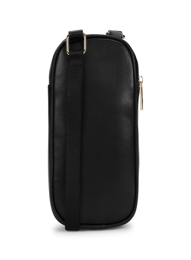 Fastrack Sherpa-Accent Colorblock Sling Bag for Women | Faux Leather Crossbody with Zipper Closure, Adjustable Strap and Gold Hardware | Compact Everyday Bag for Casual, Campus and Travel Looks - Image 5